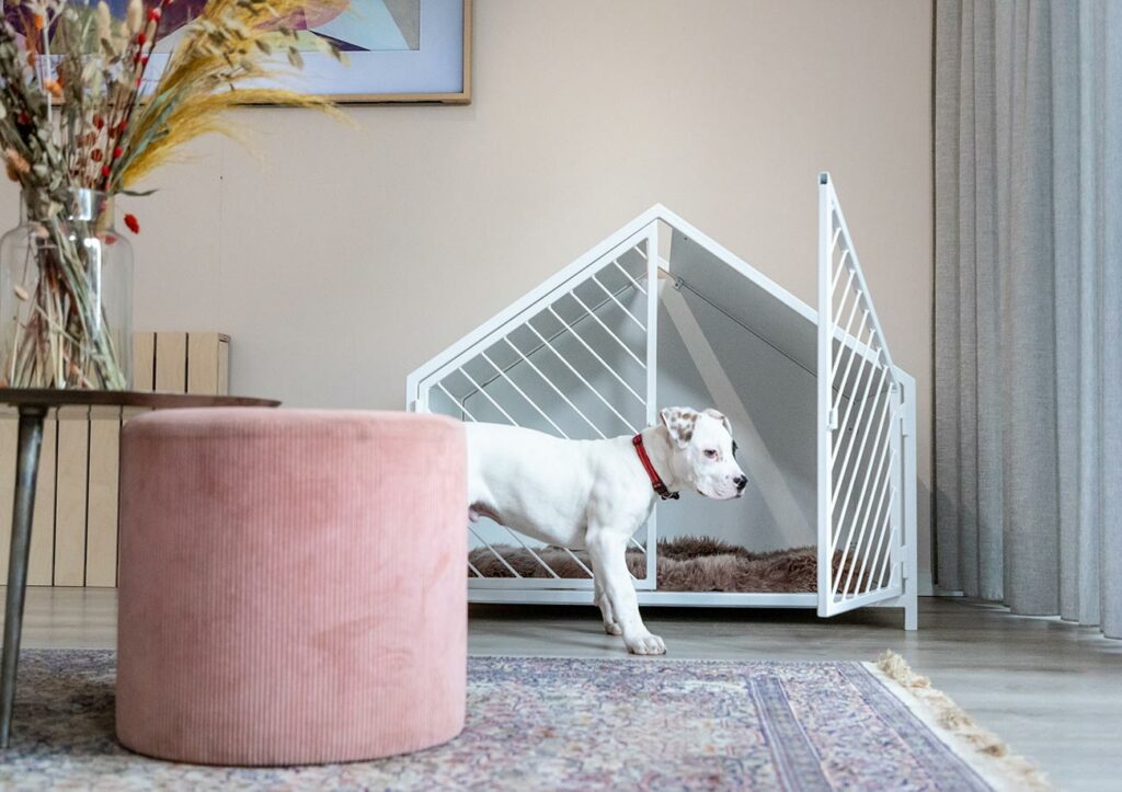 Design honden bench van Homie Doghouses